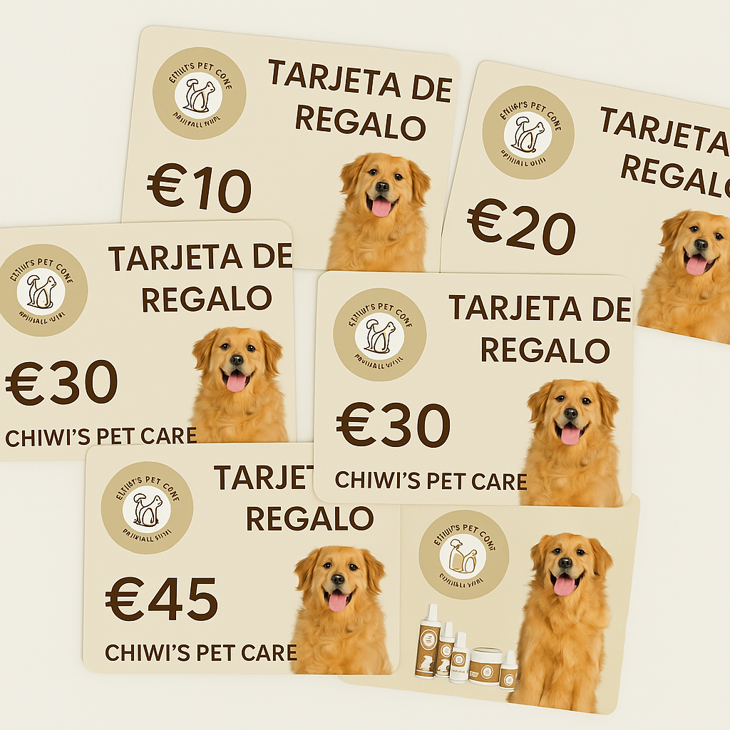 Tarjeta regalo digital para cosmética natural de mascotas – Chiwi’s Pet Care